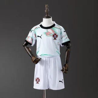 Camiseta de Fútbol Visitante 2025 de Portugal AAA calidad fan Talla Infantil