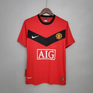 Camiseta de Fútbol Retro 2009/2010 Local Manchester United Calidad Tailandesa