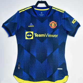 2021-2022 Retro Manchester United Tercera Equipación Visitante Camiseta de Fútbol Calidad Tailandesa