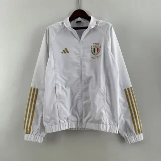 Chaqueta Cortavientos Italia Blanca 2023