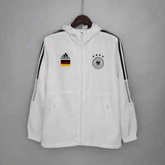 Camiseta de Fútbol Alemania Blanca Chubasquero 2021