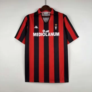 Camiseta de Fútbol Retro 1989/1990 AC Milan Local Calidad Tailandesa