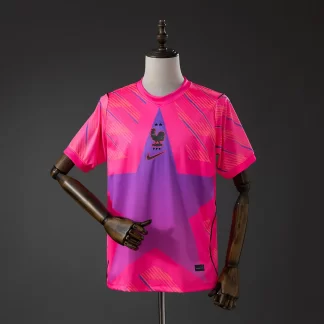 2026 Camiseta de Portero de Francia -Rosa AAA calidad fan