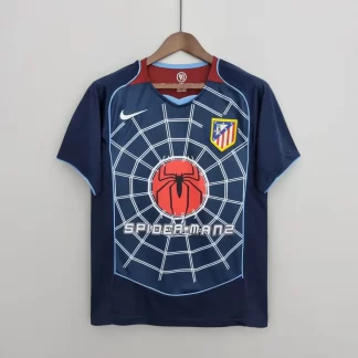 2004/2005 Retro Atletico Madrid Camiseta de Visitante Fútbol Calidad Tailandesa