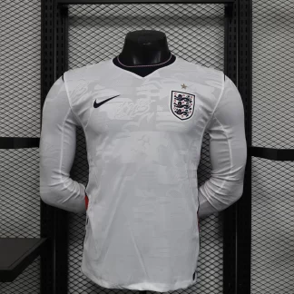 2026 Camiseta de Fútbol Manga Larga Versión Jugador Local Inglaterra Calidad Tailandesa