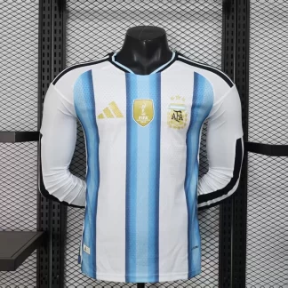 2026 Manga Larga Argentina Versión Jugador Camiseta Local AAA calidad fan