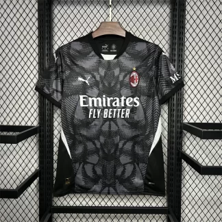 Camiseta de Portero 2024/2025 AC Milan Negro Calidad Tailandesa