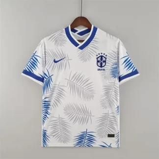 Camiseta de Fútbol Brasil Clásica Blanca 2022 Calidad Tailandesa