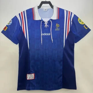 Camiseta de fútbol Retro Francia Local 1996 Calidad Tailandesa