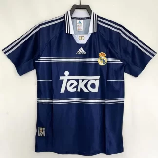 1998/1999 Retro Real Madrid Visitante Camiseta de Fútbol Calidad Tailandesa