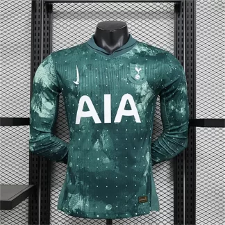 2024/2025 Camiseta de Fútbol Tercera Visitante Tottenham Versión Jugador Manga Larga Calidad Tailandesa