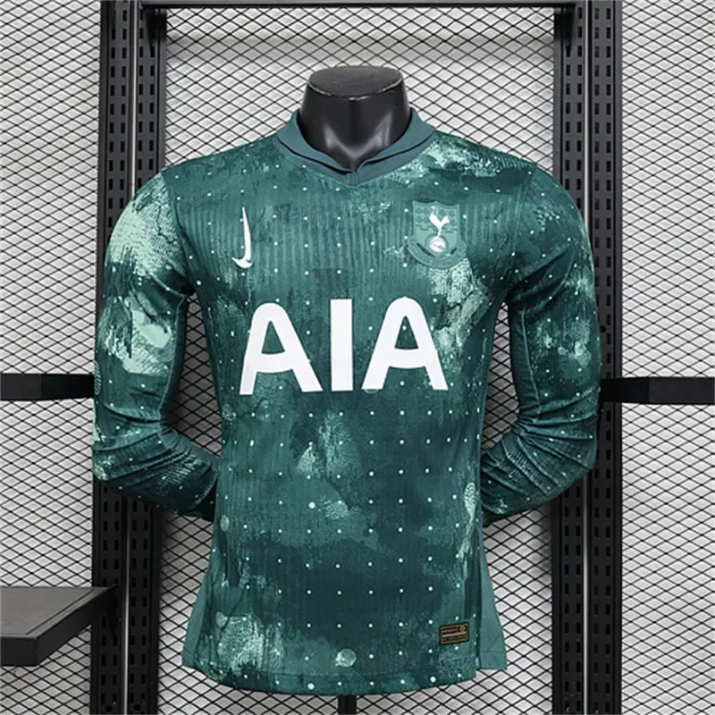 2024/2025 Camiseta de Fútbol Tercera Visitante Tottenham Versión Jugador Manga Larga Calidad Tailandesa