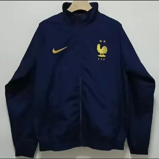 Camiseta de Fútbol Cortavientos 2024 de Francia Azul Marino AAA calidad aficionado
