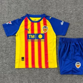 2025/2026 Valencia Tercera Equipación Visitante Camiseta Fútbol Calidad Tailandesa Talla Infantil