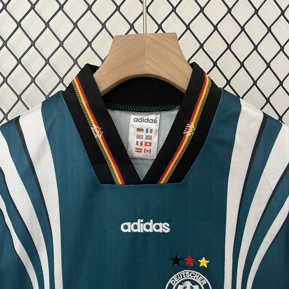 Camiseta Retro 1996 Alemania Visitante Fútbol AAA calidad fan Talla Infantil
