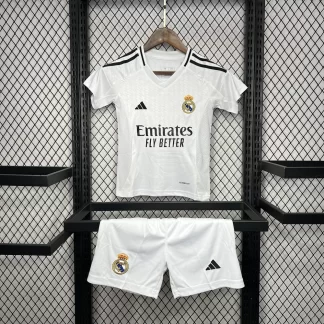 Camiseta de Fútbol Real Madrid Local 2024/2025 Calidad Tailandesa Talla Infantil