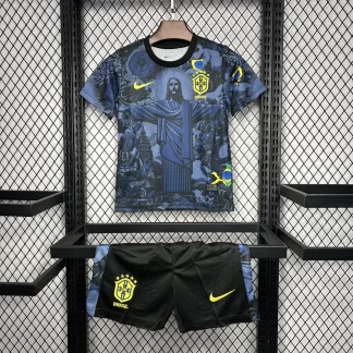 2024-2025 Brasil Edición Especial Azul Oscuro Talla Infantil