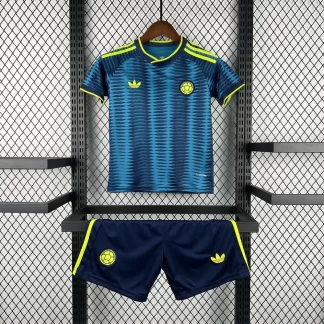 Camiseta de visitante de Colombia 2026, talla infantil, grado fan AAA