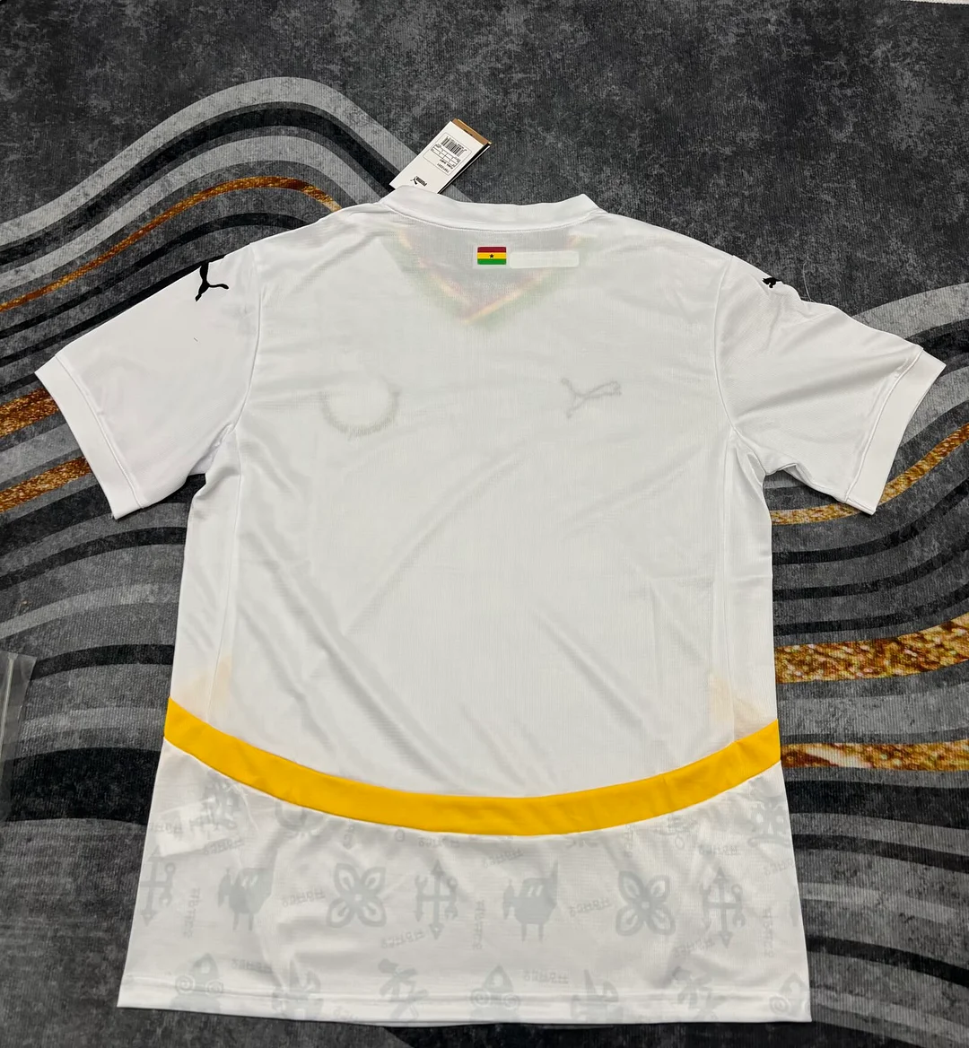 Camiseta de Fútbol Local de la Selección Nacional de Ghana 2025 AAA calidad aficionado