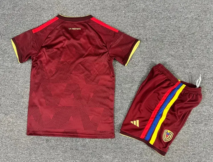 Camiseta Local de la Selección de Venezuela 2026 Calidad Tailandesa Talla Infantil