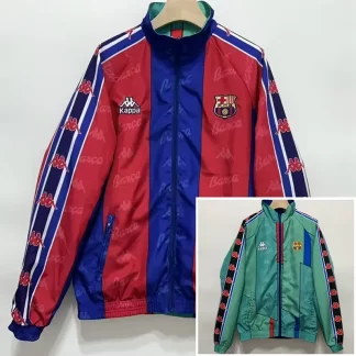 Camiseta de Fútbol Retro 1996/1997 del Barcelona Cortavientos Doble Cara 1:1 Calidad Tailandesa