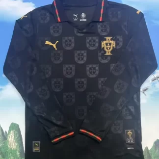 2025/2026 Manga Larga Portugal Equipación Visitante Camiseta de Fútbol Calidad Tailandesa