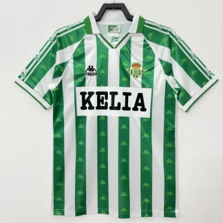 1995/1997 Retro Real Betis Local Con Patrocinadores Camiseta de Fútbol Calidad Tailandesa
