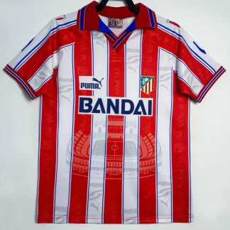 Camiseta de Fútbol Retro Local Atletico Madrid 1996-1997 Calidad Tailandesa