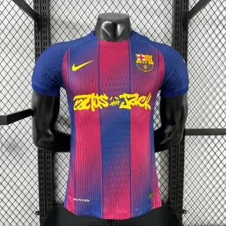 2025/2026 Versión Jugador Camiseta de Fútbol Local Colaboración Barcelona x Travis Scott Calidad Thai