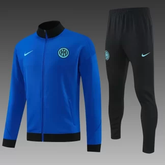 2026/2027 Inter Milan Chándal de Entrenamiento Cremallera Completa Azul Camiseta de Fútbol 1:1 Calidad Tailandesa
