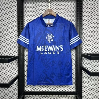 Camiseta de Fútbol Retro Local Rangers 1995/1996 Calidad Thai