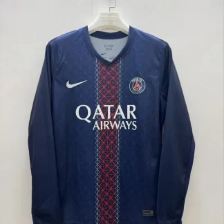 2025/2026 Manga Larga Psg Paris Saint-Germain Local Camiseta 1:1 Calidad Thai