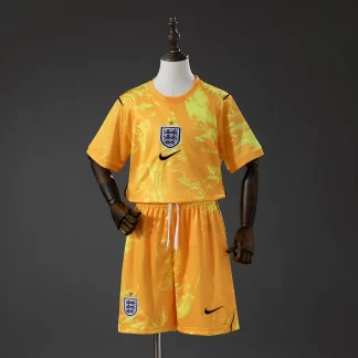 2026 Camiseta de Portero de Inglaterra -Amarilla AAA calidad fan Talla Infantil