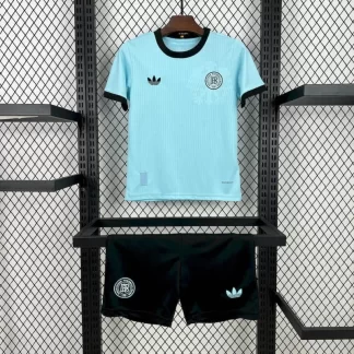 Camiseta de Fútbol de Portero Azul Claro Edición 125 Aniversario de Alemania 2025 AAA calidad aficionado Talla Infantil