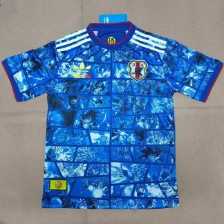 Camiseta de Fútbol Azul de Edición Colaborativa de Japón 2024-2025 Calidad Tailandesa