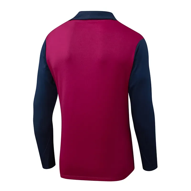 2025/2026 Barcelona Media Cremallera Chándal Entrenamiento Rosa Rojo Camiseta Calidad Tailandesa Set