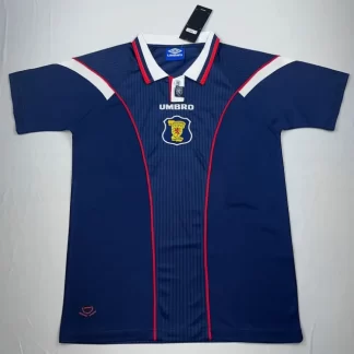 Camiseta de Fútbol Retro Local Selección Nacional de Escocia 1996-1998 Calidad Tailandesa