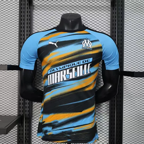2025/2026 Versión Jugador Chándal de Entrenamiento Olympique de Marseille 01 Camiseta de Fútbol Calidad Tailandesa