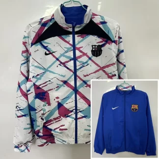 2025/2026 Barcelona Chaqueta Cortavientos Reversible Camiseta de Fútbol Calidad Tailandesa 01