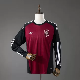 Camiseta Portero Roja Manga Larga Selección España 2026 AAA calidad fan