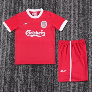 Camiseta de Fútbol Retro Local Liverpool 1997-1998 Talla Infantil Calidad Tailandesa