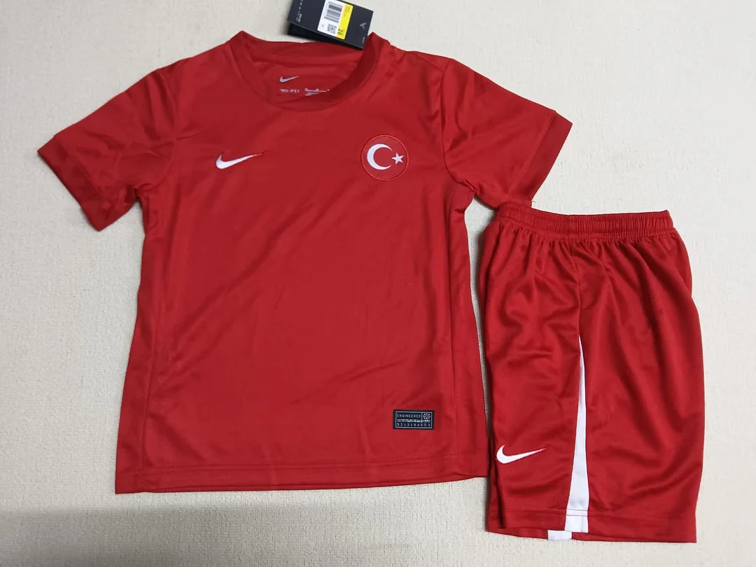 Camiseta Local Turquía Talla Infantil 2024 Calidad Tailandesa