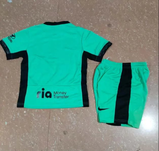 2023/2024 Camiseta de Fútbol Atletico Madrid Tercera Visitante Calidad Thai Talla Infantil