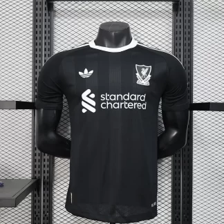 2025/2026 Versión Jugador Portero Liverpool Negra Camiseta 1:1 Calidad Thai
