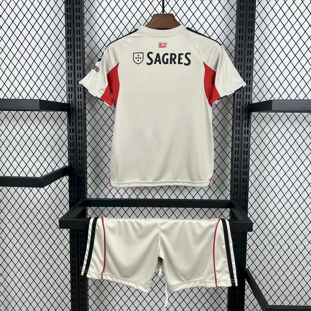 2025/2026 Benfica Visitante Camiseta de Fútbol Calidad Tailandesa Talla Infantil