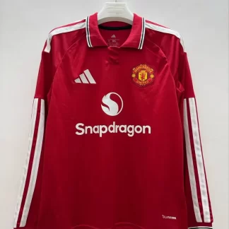 2026/2027 Manga Larga Manchester United Local Camiseta de Fútbol 1:1 Calidad Tailandesa