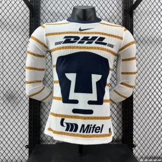 2024/2025 Manga Larga Versión Jugador Camiseta Local Pumas UNAM Calidad Tailandesa
