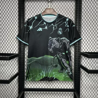Camiseta Edición Especial Negra y Verde del Real Madrid 2024/2025 Calidad Tailandesa