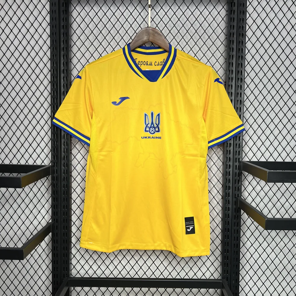 2024-2025 Ukraine National Team Home Football Jersey