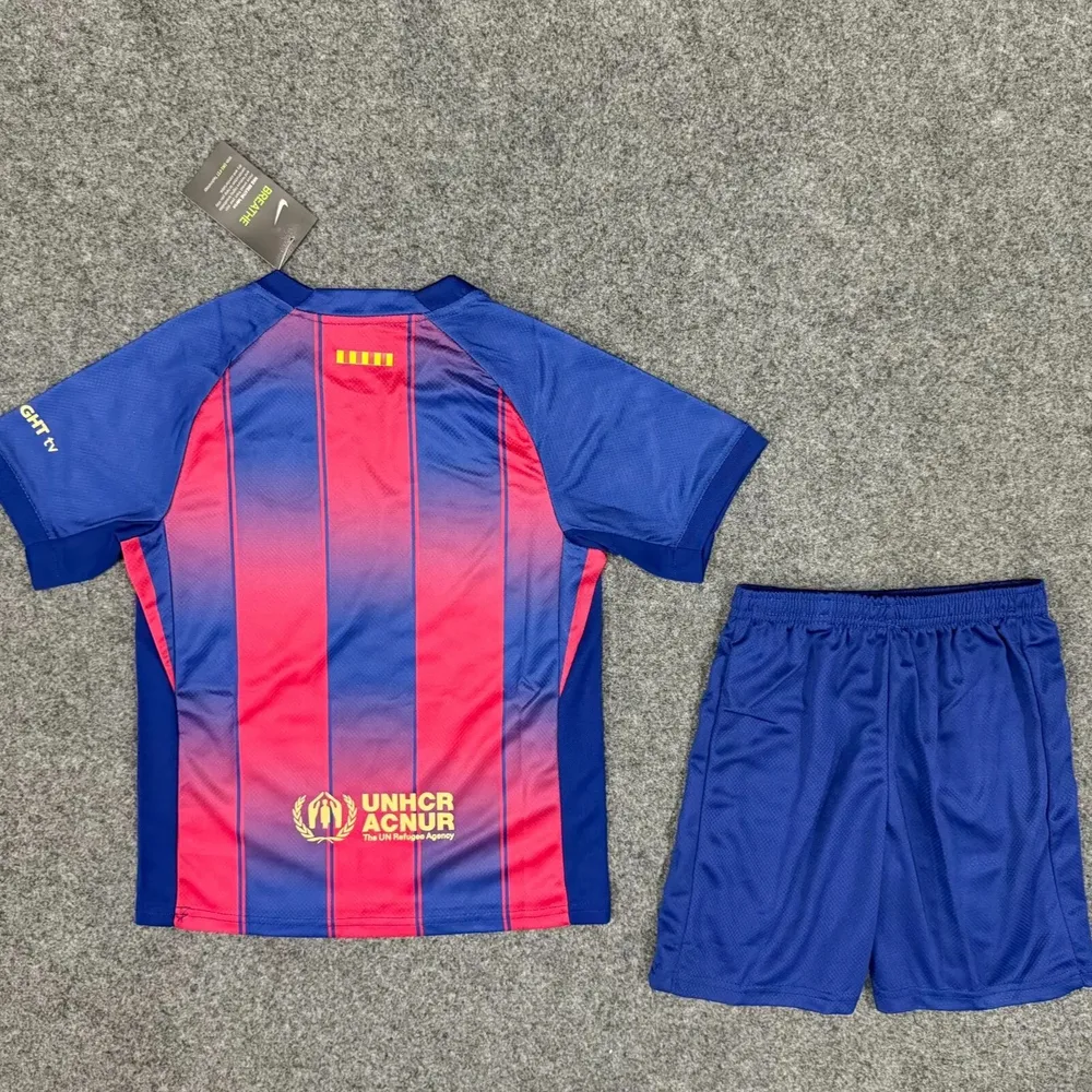 2025/2026 Camiseta de Local 01 de Barcelona Talla Infantil Calidad Thai